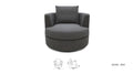 Round Swivel Accent Chair