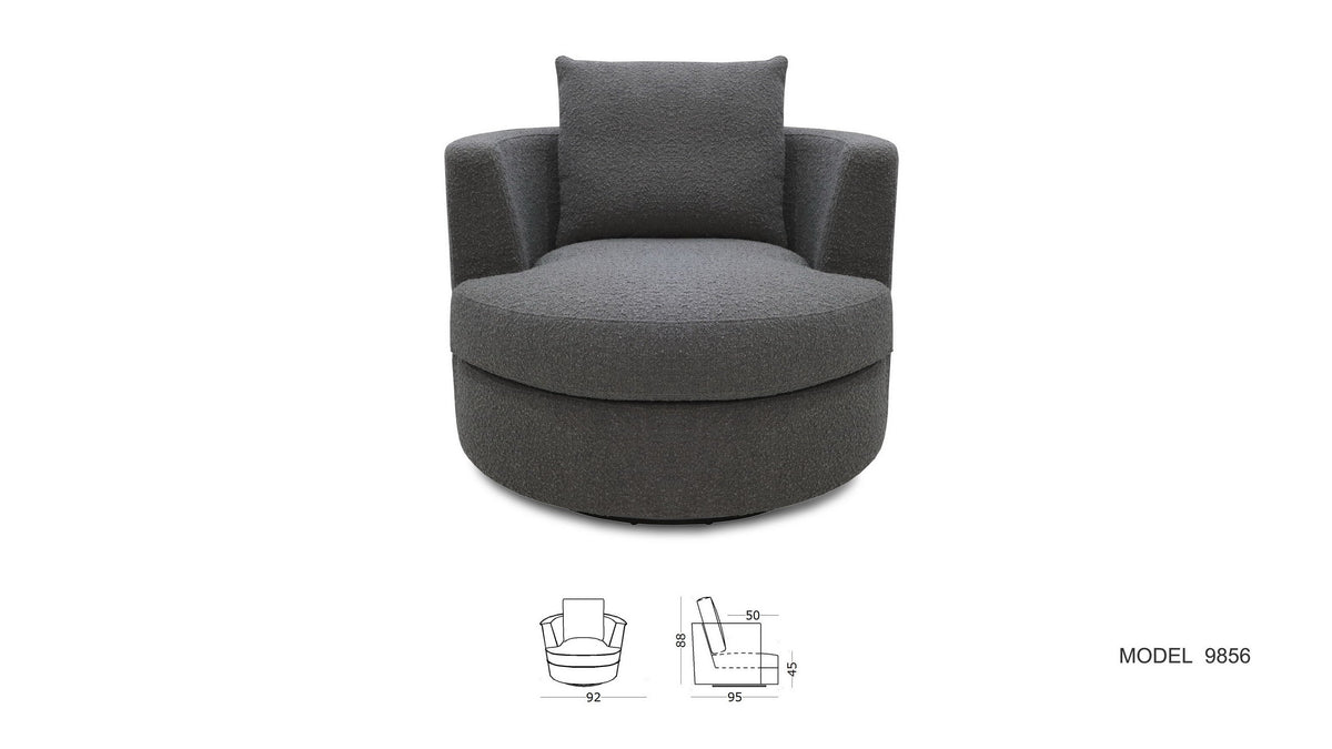 Round Swivel Accent Chair