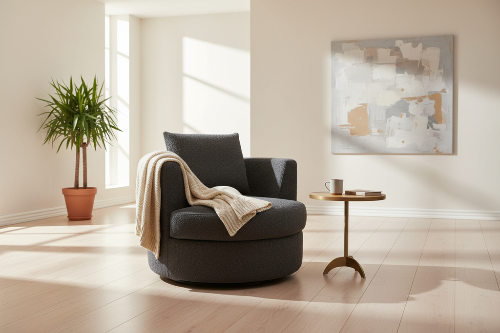 Round Swivel Accent Chair