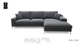 Feather Seat  L-Shape Sectional Sofa
