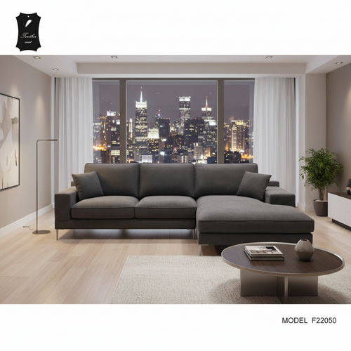 Feather Seat  L-Shape Sectional Sofa